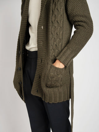 Maglia Cardigan Knox - Verde