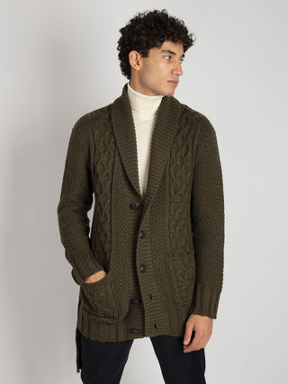 Maglia Cardigan Knox - Verde