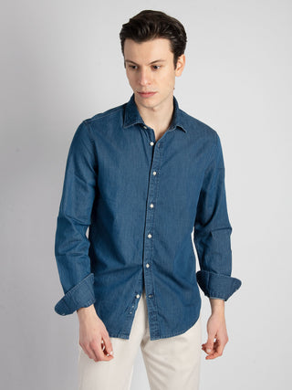 Camicia 'Nelson' - Blu Denim