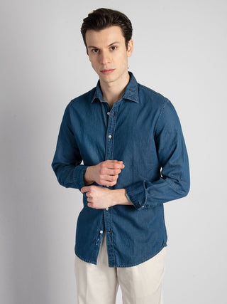 Camicia 'Nelson' - Blu Denim