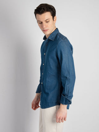 Camicia 'Nelson' - Blu Denim