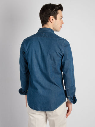 Camicia 'Nelson' - Blu Denim