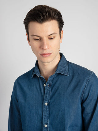 Camicia 'Nelson' - Blu Denim