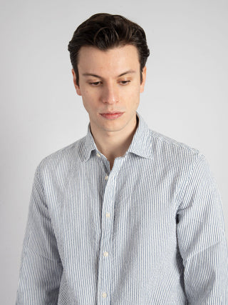 Camicia 'Jake' - Bianco/Blu