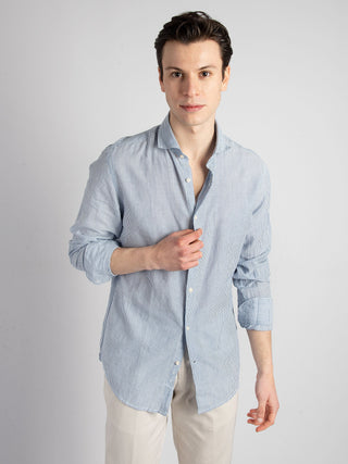 Camicia 'Harry' - Bianco/Blu