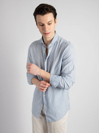 Camicia 'Harry' - Bianco/Blu