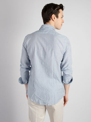 Camicia 'Harry' - Bianco/Blu