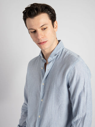 Camicia 'Harry' - Bianco/Blu