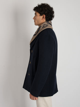 Cappotto Doppiopetto Serrano - Blu