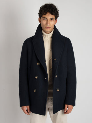 Cappotto Doppiopetto Serrano - Blu