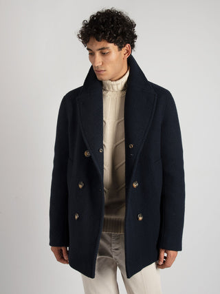 Cappotto Doppiopetto Serrano - Blu