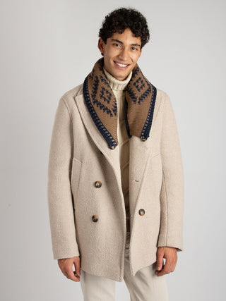 Cappotto Doppiopetto Serrano - Ecru