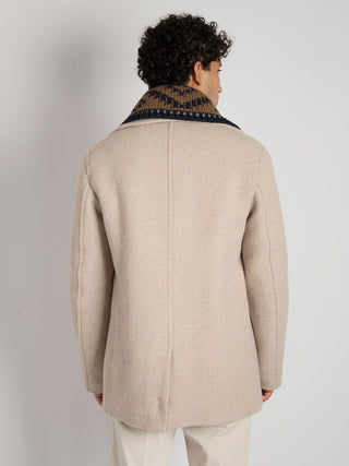 Cappotto Doppiopetto Serrano - Ecru