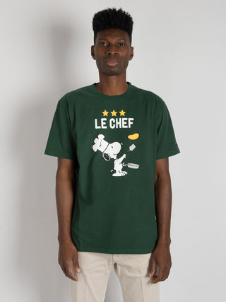 T-shirt Snoopy Chef 51 - Verde Bosco