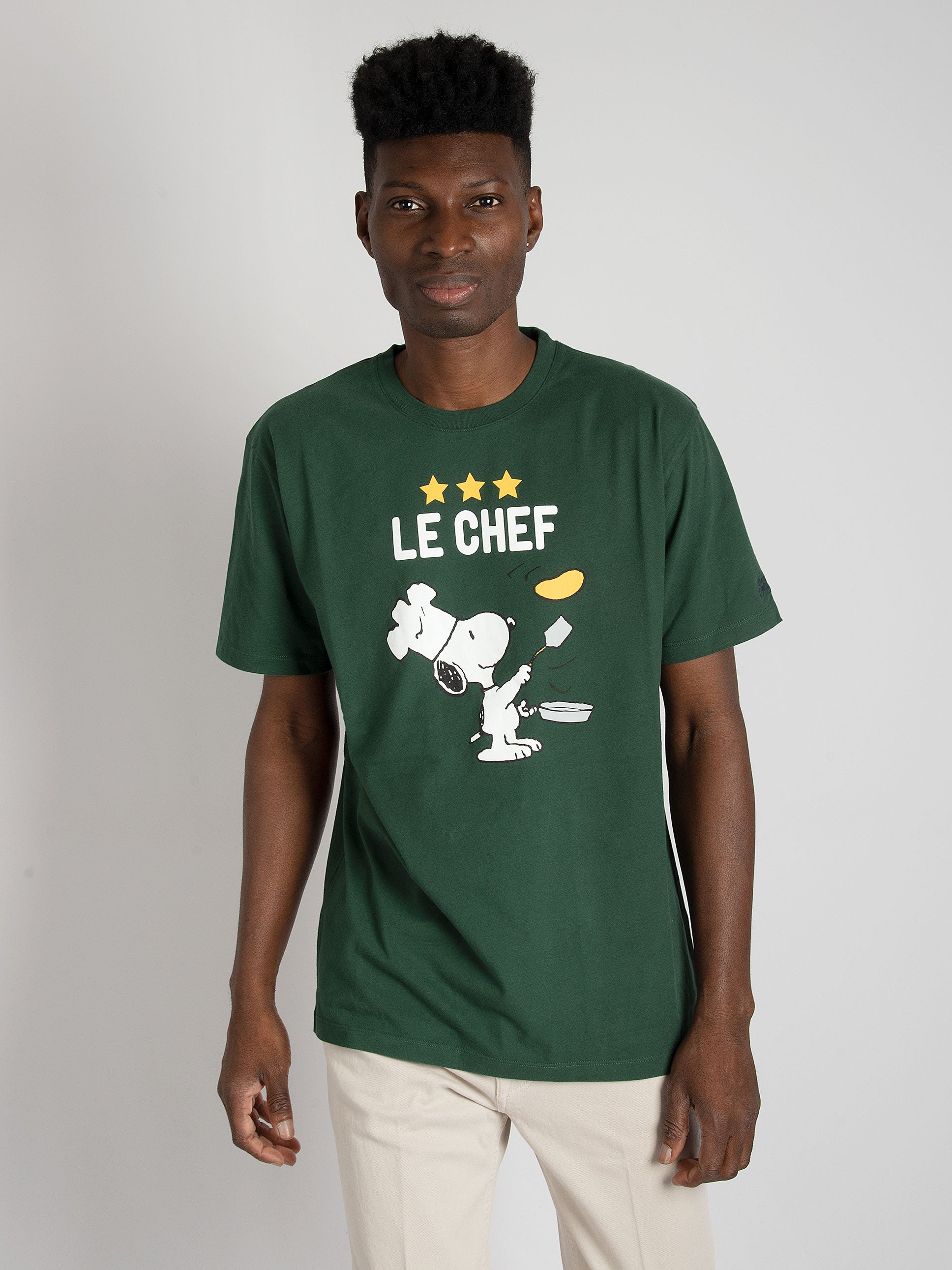 T-shirt Snoopy Chef 51 - Verde Bosco