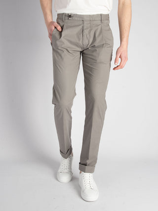 Pantalone 'Retro' Popeline - Tortora