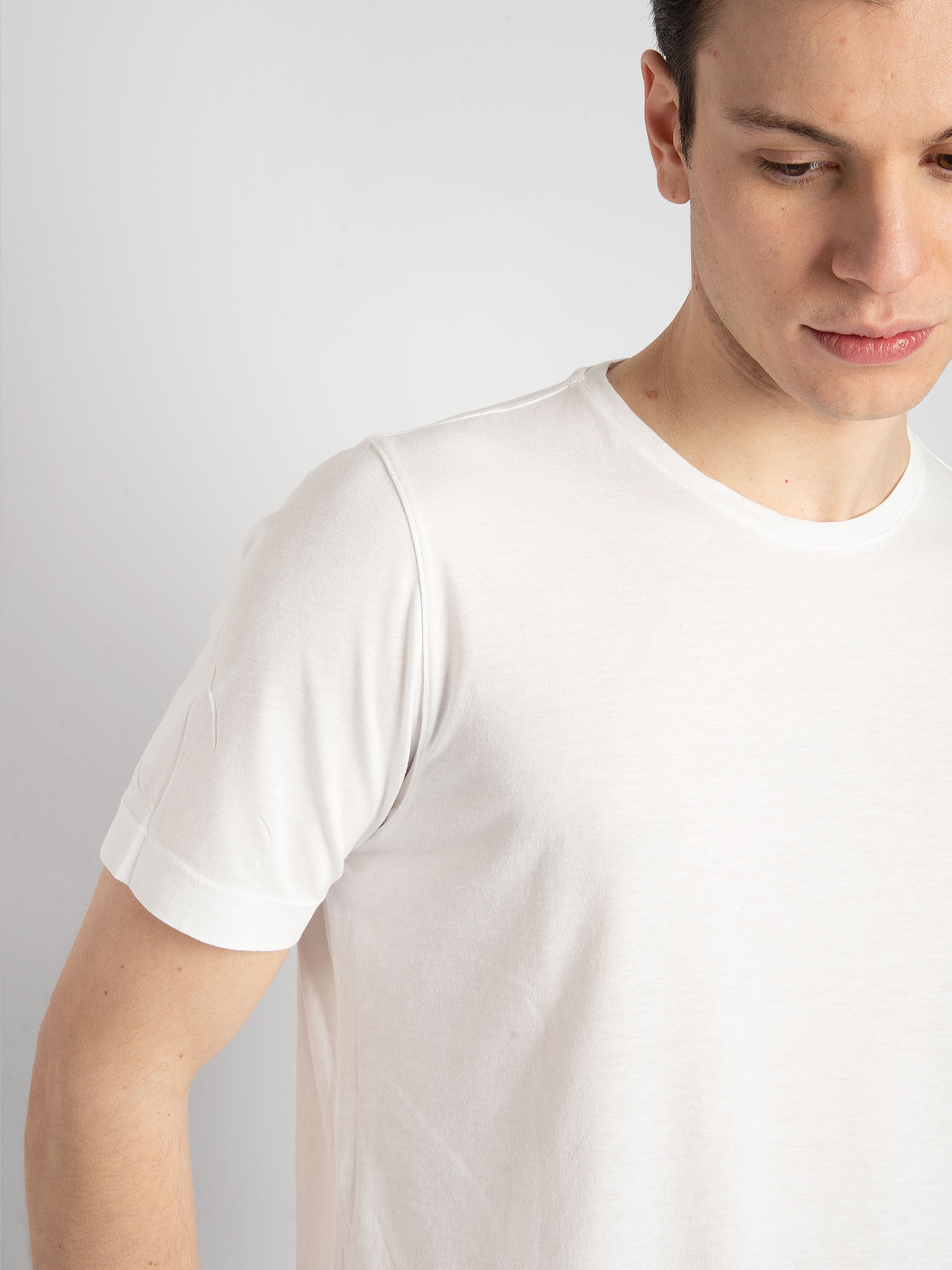 T-Shirt Cotone Modal - Bianco