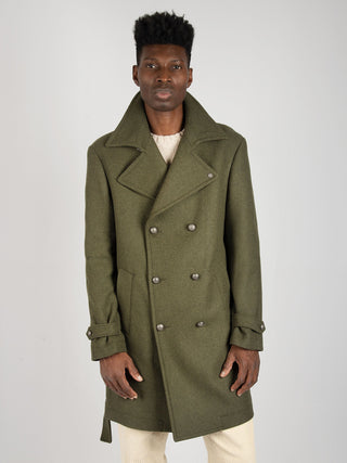 Cappotto Doppiopetto Leandro  - Verde Militare