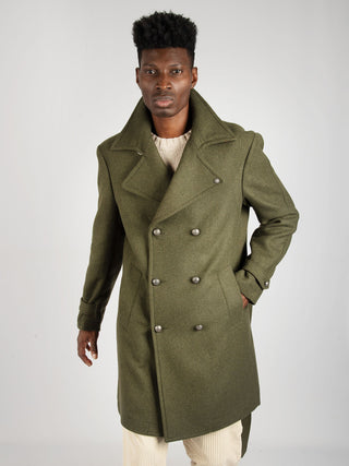 Cappotto Doppiopetto Leandro  - Verde Militare