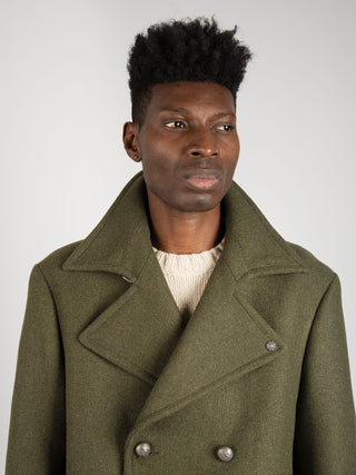 Cappotto Doppiopetto Leandro  - Verde Militare