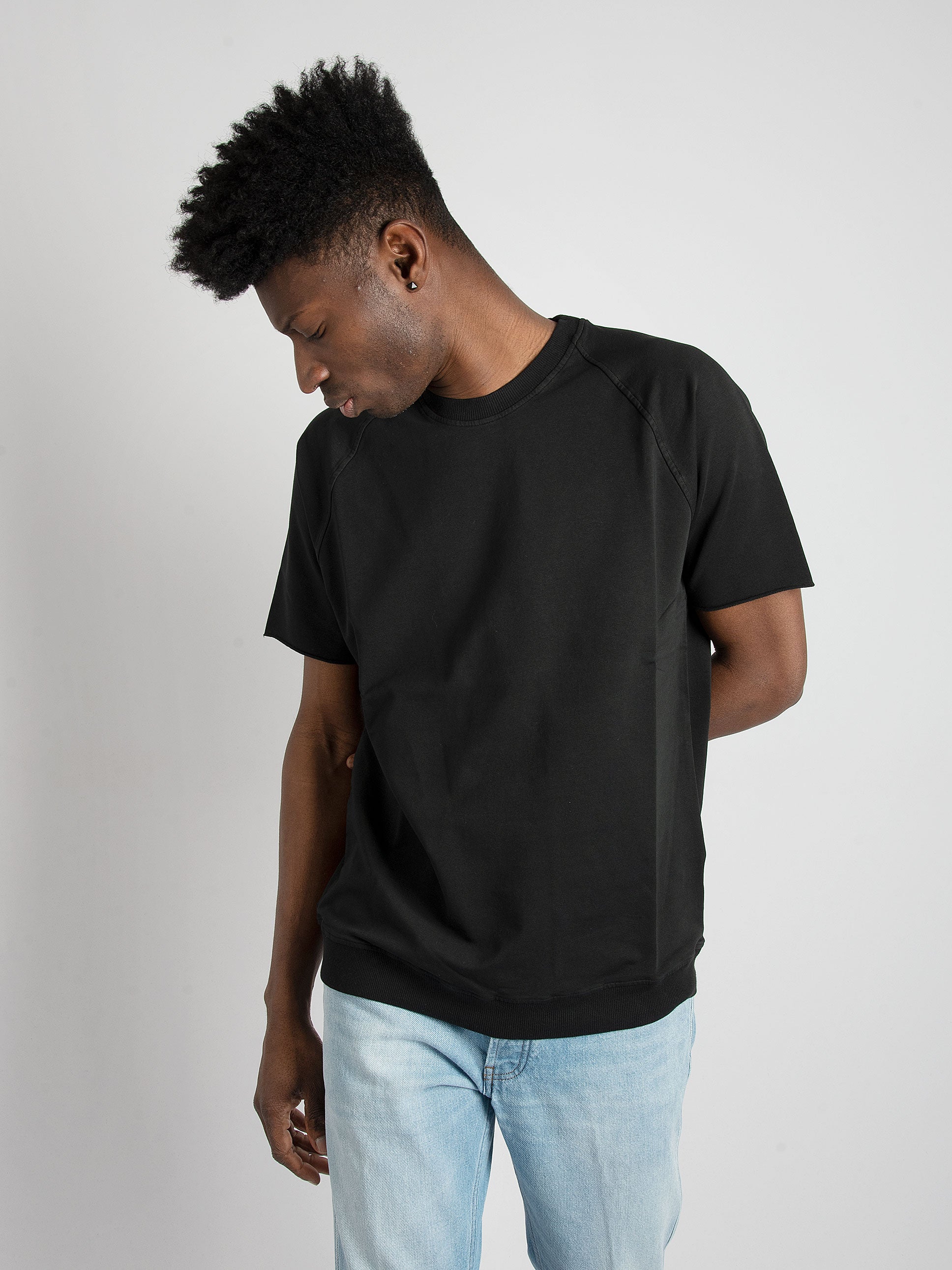 Felpa Raglan - Nero