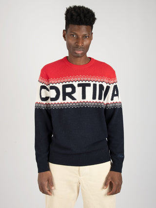 Maglione Cortina Zig Stripe 6141 - Rosso