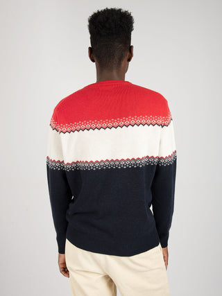 Maglione Cortina Zig Stripe 6141 - Rosso