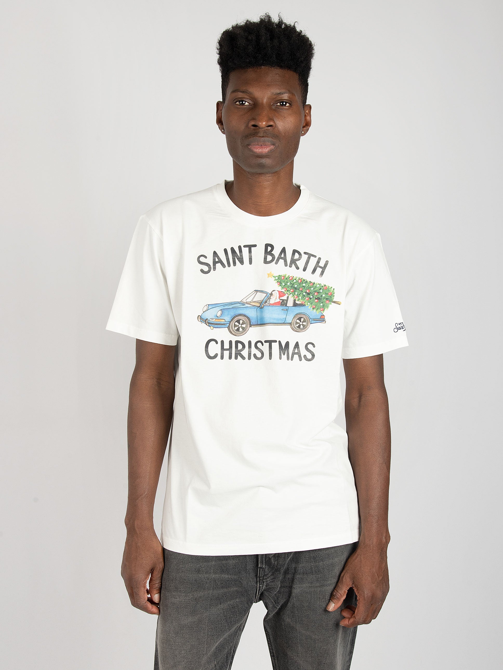 T-shirt Santa Car 10 - Bianco