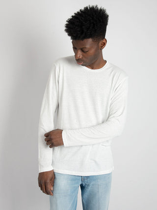 Maglia in Lino - Bianco