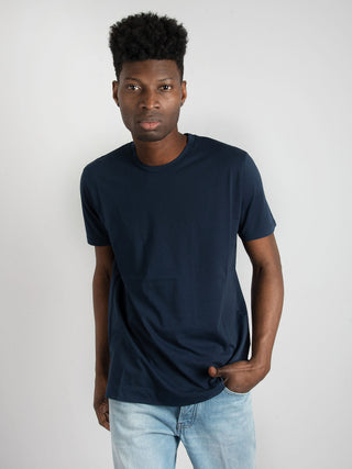 T-shirt Basic Cotone - Blu Notte