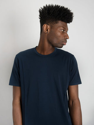 T-shirt Basic Cotone - Blu Notte