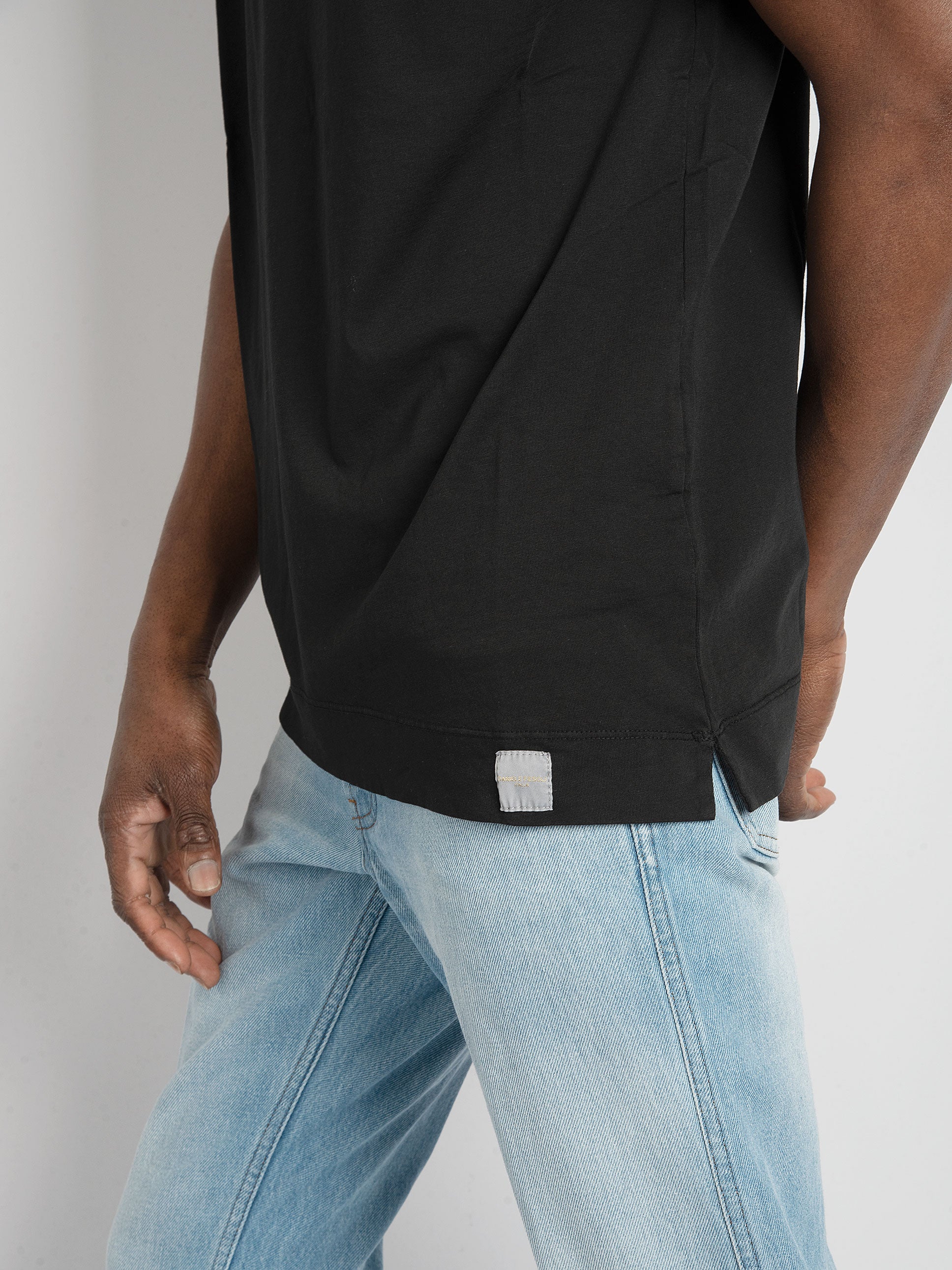 T-shirt  Basic Cotone - Nero