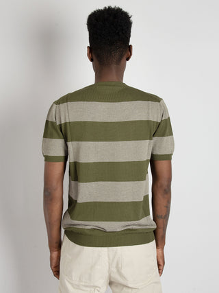 Maglia Righe - Verde Militare