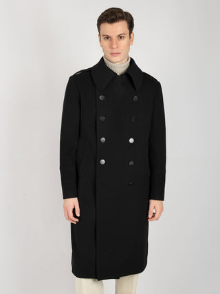 Cappotto Doppiopetto Junkers - Nero