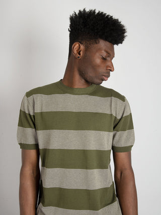 Maglia Righe - Verde Militare