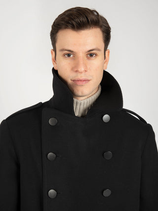 Cappotto Doppiopetto Junkers - Nero