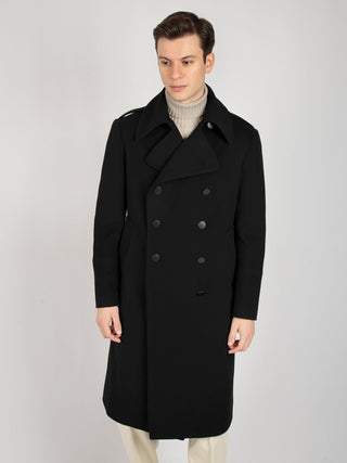 Cappotto Doppiopetto Junkers - Nero