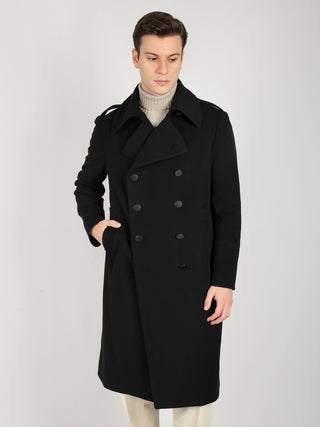 Cappotto Doppiopetto Junkers - Nero