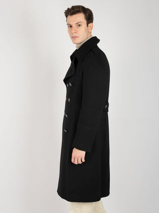 Cappotto Doppiopetto Junkers - Nero