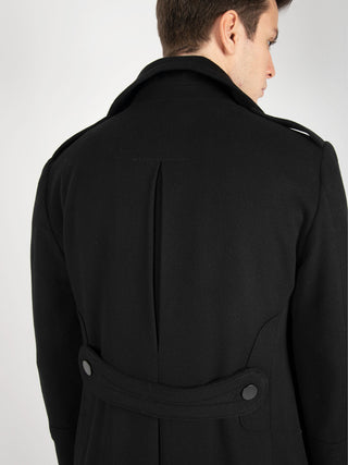 Cappotto Doppiopetto Junkers - Nero