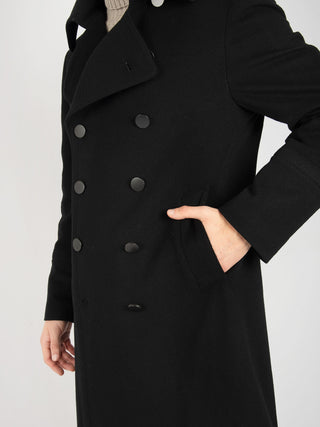 Cappotto Doppiopetto Junkers - Nero