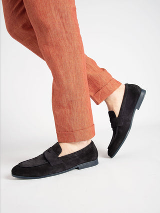 Pantalone 'Barber' Lino - Arancione