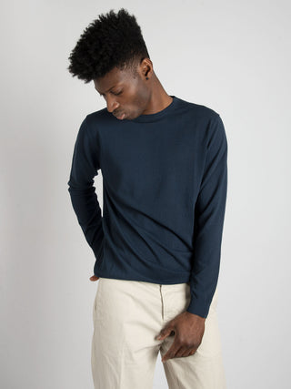 Maglia in Dry Cotton - Blu Notte