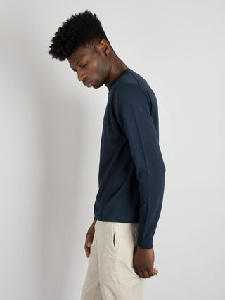 Maglia in Dry Cotton - Blu Notte