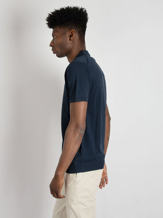 Polo in Dry Cotton - Blu Notte