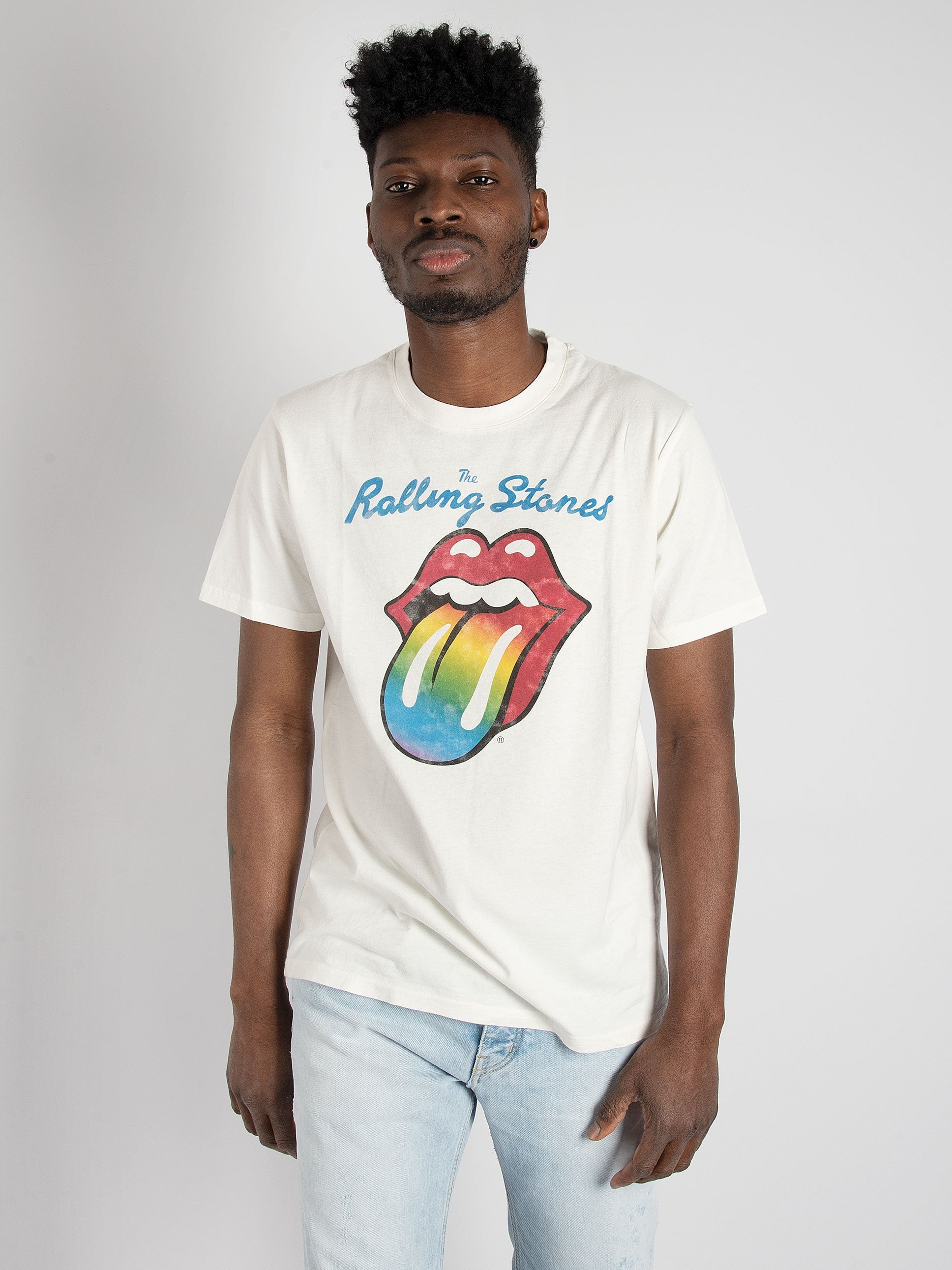 T-shirt 'Rolling Stones' - Bianco