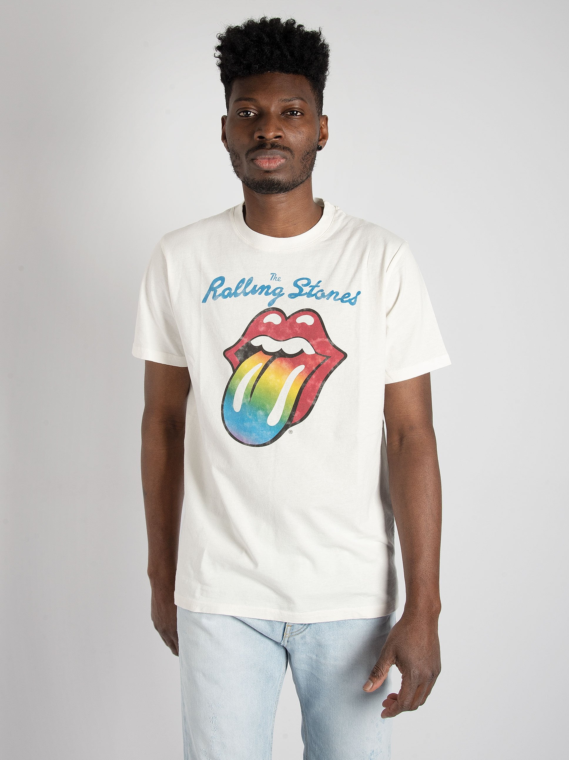 T-shirt 'Rolling Stones' - Bianco