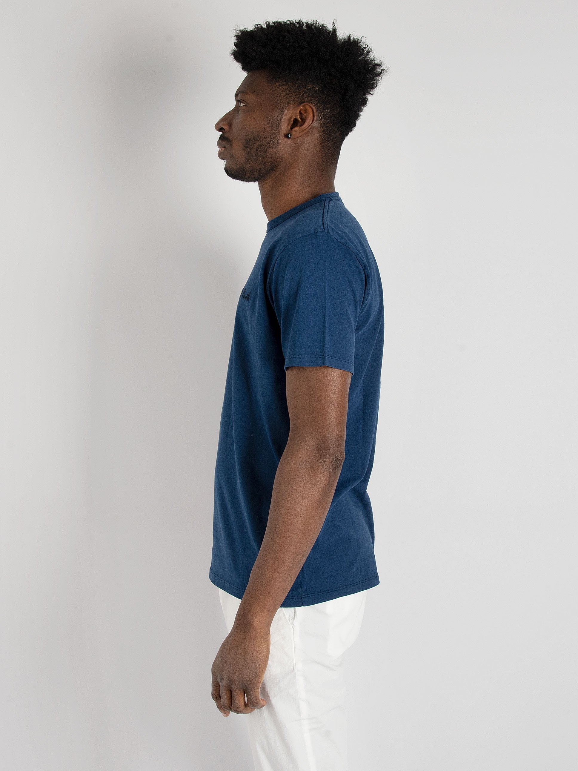 T-shirt 'Garment Dyed' - Blu