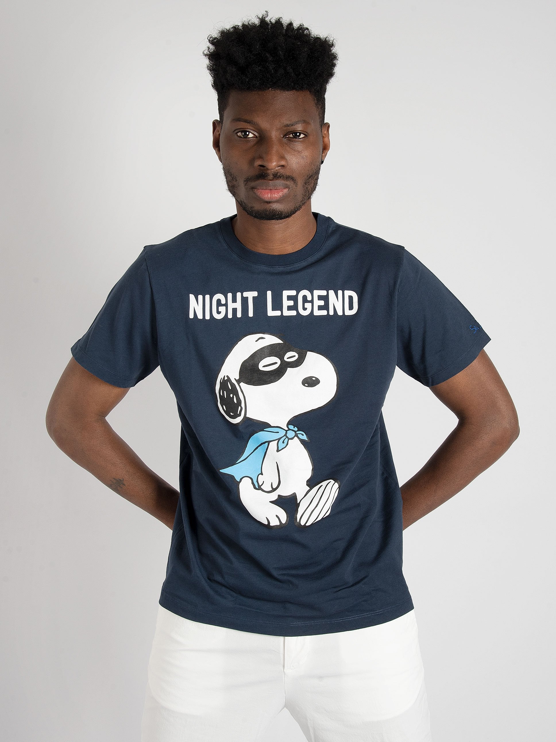 T-shirt 'Snoopy Night 61' - Blu