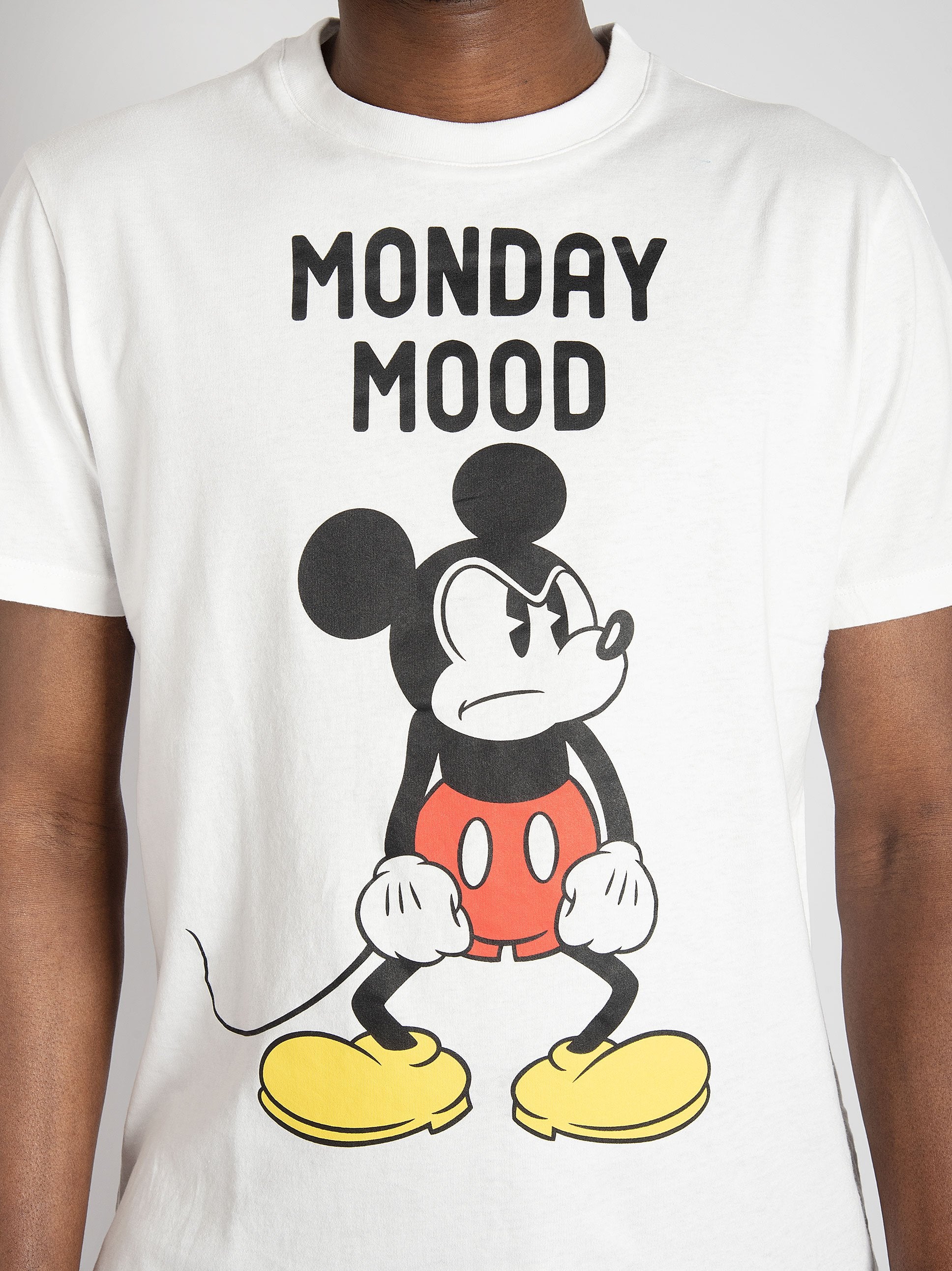 T-shirt 'Mickey Monday' - Bianco